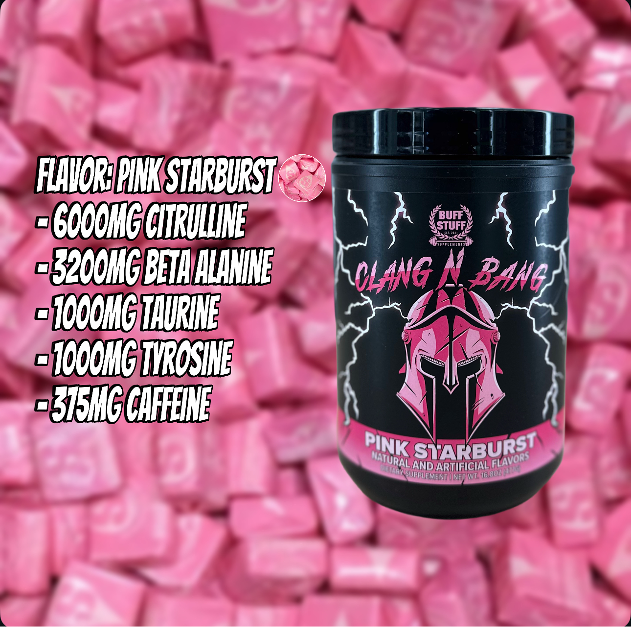 Clang N Bang - Pink Starburst