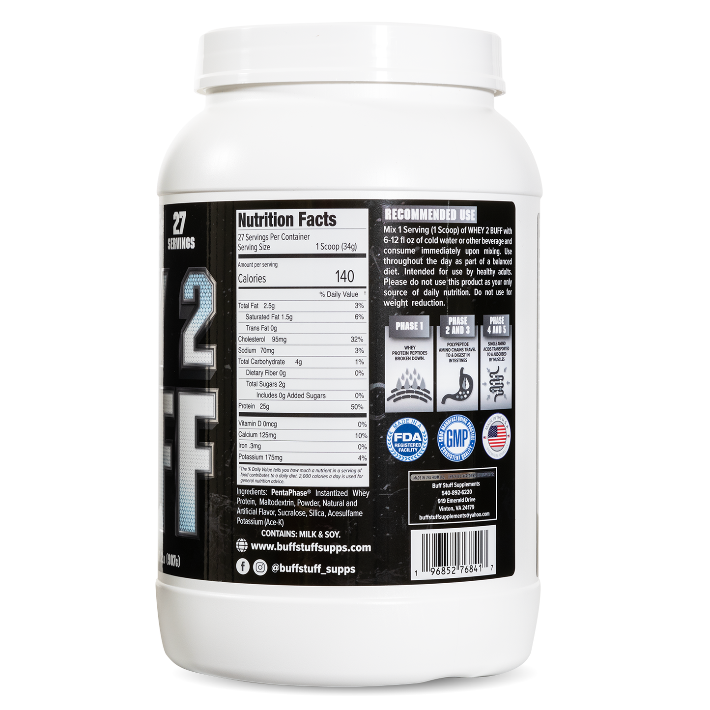 Whey 2 Buff- Cookies and Cream